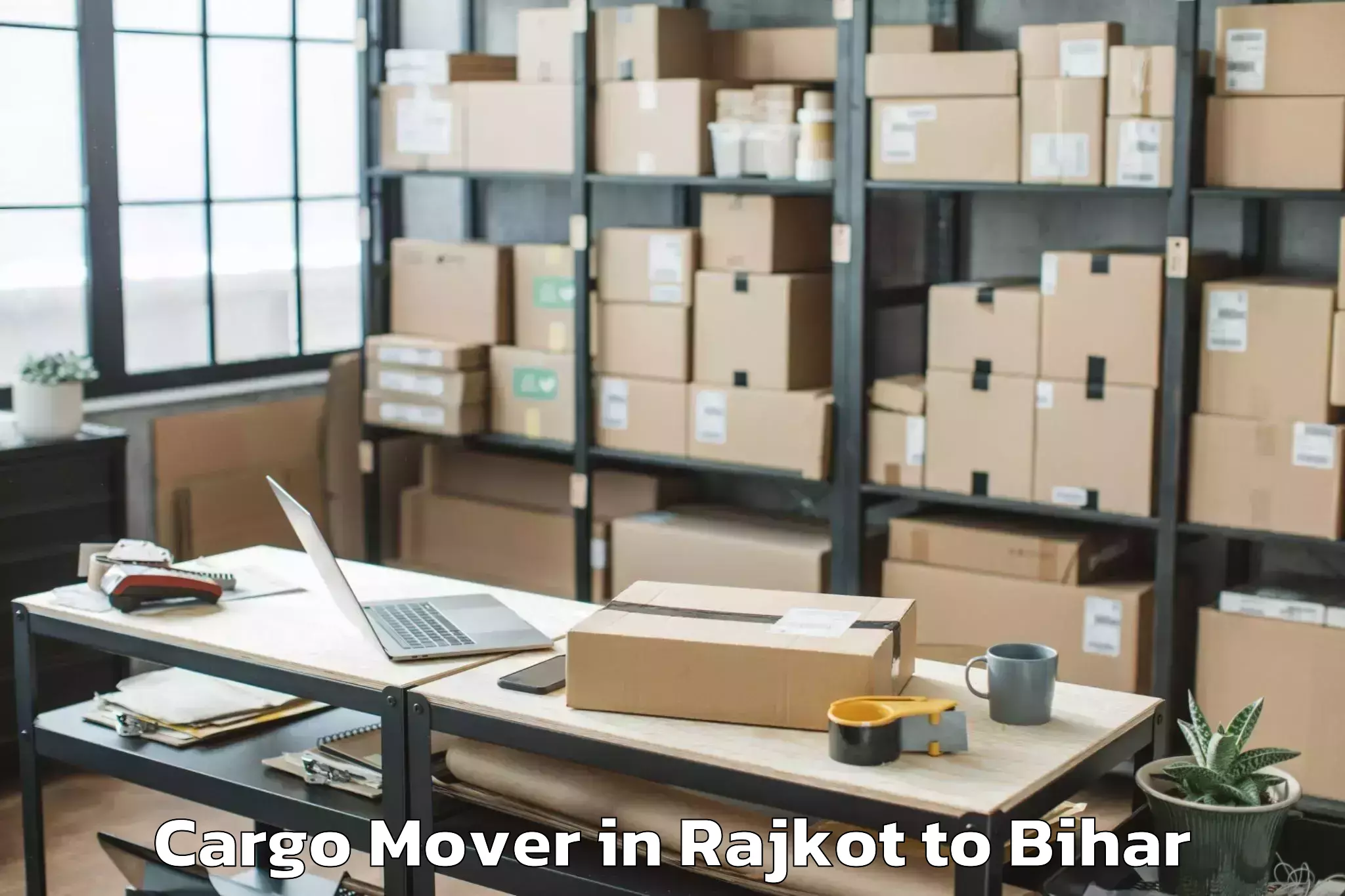 Get Rajkot to Bhinder Cargo Mover